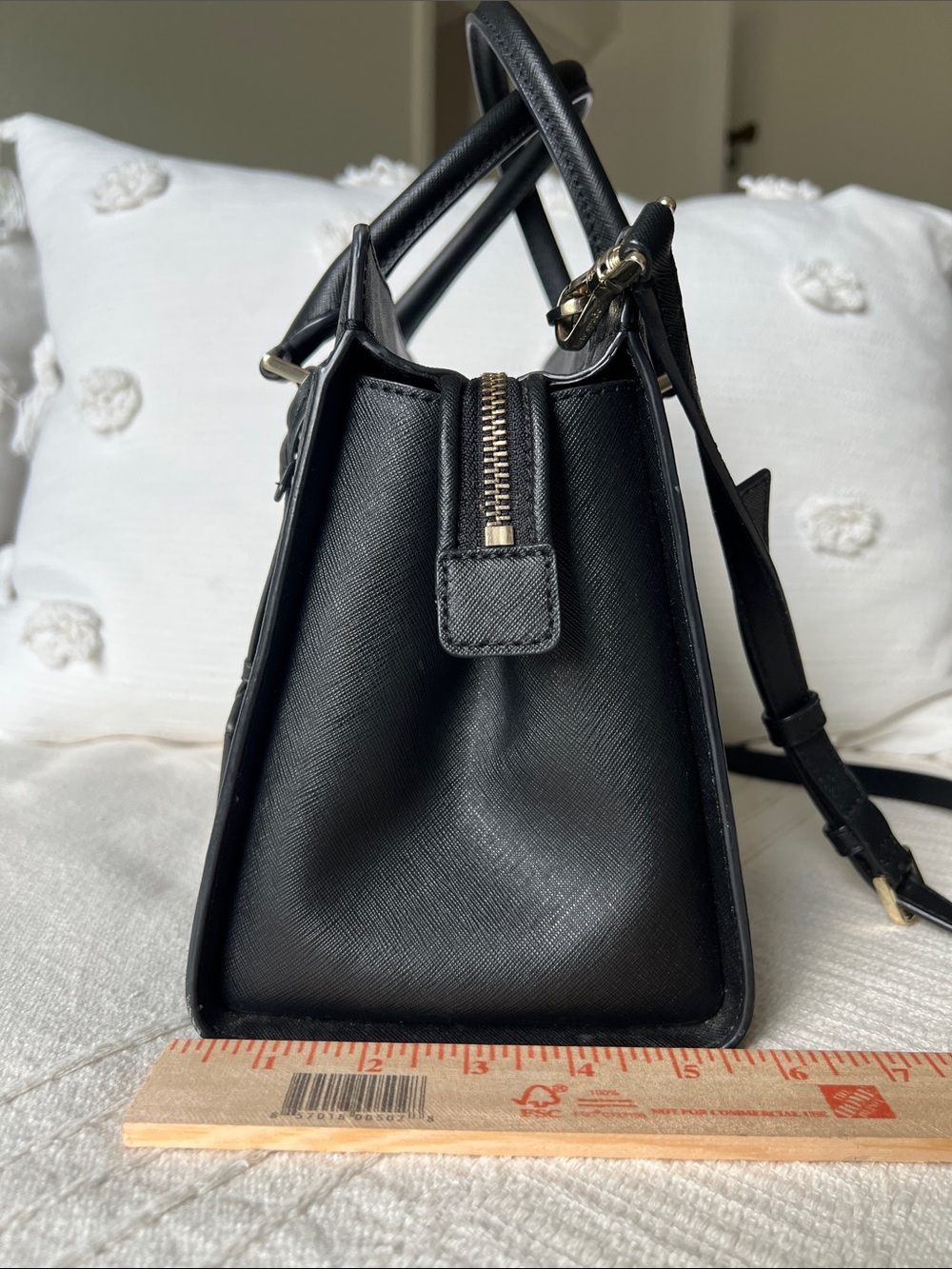 kate spade black saffiano leather satchel - Picture 3 of 14
